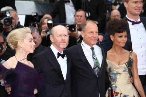 Harrelson Woody - Howard Ron - Newton Thandie - Clarke Emilia CINEMA : 71 eme Festival de Cannes - Tapis rouge - Solo A stars war story - 15 05 2018 STARFACE PANORAMIC 