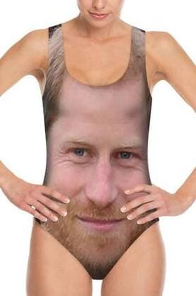 Entertainment Bilder des Tages Bags of love website offers a bathing suite with the portrait of Prince Harry for 28 pounds  Copyright: xx