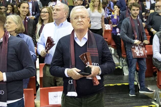 Martin Winterkorn, FC Bayern Basketball vs. FRAPORT SKYLINERS, Basketball, BBL, Playoffs, Viertelfinale, 17.05.2018 Muenchen Bayern Deutschland