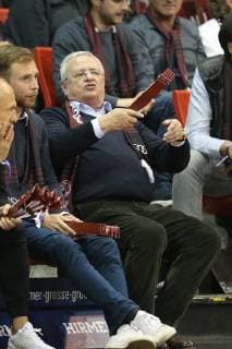 Martin Winterkorn, FC Bayern Basketball vs. FRAPORT SKYLINERS, Basketball, BBL, Playoffs, Viertelfinale, 17.05.2018 Muenchen Bayern Deutschland