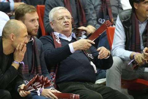 Martin Winterkorn, FC Bayern Basketball vs. FRAPORT SKYLINERS, Basketball, BBL, Playoffs, Viertelfinale, 17.05.2018 Muenchen Bayern Deutschland