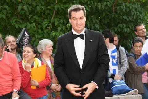 Markus Söder Bayerische Fernsehpreis Preis, Ehrung, Auszeichnung Prinzregententheater München München 18. Mai 2018