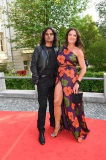 Bayerischer Fernsehpreis Christine Neubauer mit Freund Jose Campos Bayerische Fernsehpreis Preis, Ehrung, Auszeichnung Prinzregententheater München München 18. Mai 2018