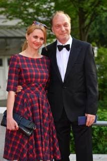 Martin BRAMBACH, Schauspieler, mit Ehefrau Christine SOMMER, Schauspielerin. Roter Teppich,Red Carpet,Bayerischer Fernsehpreis 2018 am 18.05.2018.