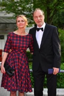 Martin BRAMBACH, Schauspieler, mit Ehefrau Christine SOMMER, Schauspielerin. Roter Teppich,Red Carpet,Bayerischer Fernsehpreis 2018 am 18.05.2018.