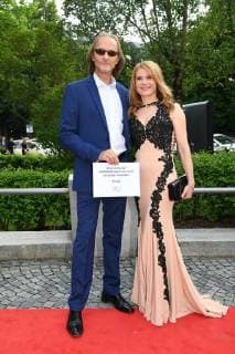 Eisi Gulp mit Begleitung Bayerische Fernsehpreis Preis, Ehrung, Auszeichnung Prinzregententheater München München 18. Mai 2018