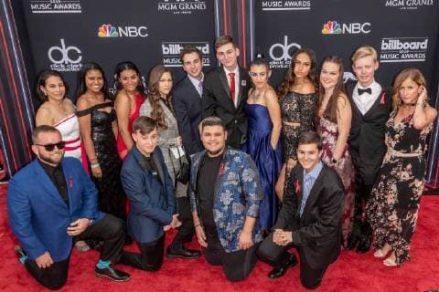 LAS VEGAS, NV - MAY 20: Stoneman Douglas Choir at the 2018 Billboard Music Awards at the MGM Grand Garden Arena in Las Vegas, Nevada on May 20, 2018. Copyright: xDamairsxCarterx