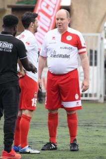 Menton, France 22.05.2015 Football match of the Star Team of Monte Carlo against the national drivers. in the picture: Louis Doucret, Marie Lors  Copyright: xManuelexMangiarottix xIPAx xManuelexMangiarottix