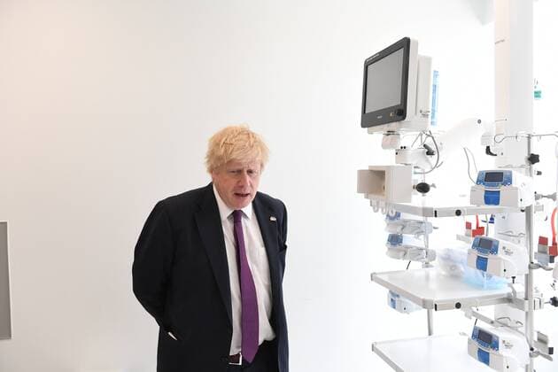 . 23 05 2018. Santiago, Chile. Boris Johnson visits Chile. The Foreign Secretary Boris Johnson visits the largest Bupa hospital in Chile , During a visit to Santiago, Chile, The foreign secretary is on a 5 day trip to Latin America where he is also visited Peru and Argentina. by Andrew Parsons i-Images  xAndrewxParsonsx xi-Imagesx IIM-17810-0026