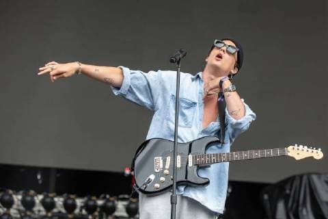 May 25, 2018 - Napa, California, U.S - PAUL JASON KLEIN of LANY during BottleRock Music Festival at Napa Valley Expo in Napa, California Napa U.S. - ZUMAs135 20180525_zap_s135_560 Copyright: xDanielxDeSloverx