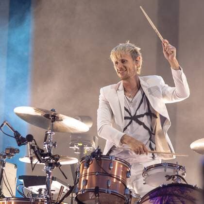 May 25, 2018 - Napa, California, U.S - DOMINIC HOWARD of Muse during BottleRock Music Festival at Napa Valley Expo in Napa, California Napa U.S. - ZUMAs135 20180525_zap_s135_675 Copyright: xDanielxDeSloverx