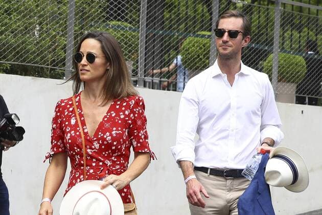 Pippa Middleton et son mari James Matthews CELEBRITES : Village Roland Garros 2018 - 27 05 2018 GwendolineLeGoff Panoramic 