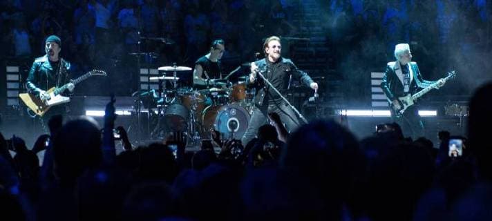 May 26, 2018 - U2 in concert at Bridgestone Arena in Nashville, Tennessee, USA. 26 May 2018  - ZUMAr152 20180526_zaa_r152_029 Copyright: xZachxBirdsongx xRmvx