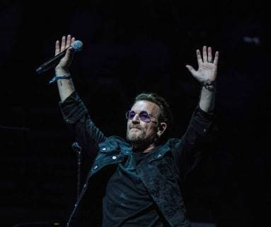 May 26, 2018 - U2 in concert at Bridgestone Arena in Nashville, Tennessee, USA. 26 May 2018  - ZUMAr152 20180526_zaa_r152_056 Copyright: xZachxBirdsongx xRmvx