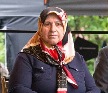 Mevlüde Genc (deutsche Staatsbürgerin türkischer Herkunft, die 1993 bei dem Brandanschlag von Solingen zwei Töchter, zwei Enkelinnen und eine Nichte verloren hat) 25. Jahrestag zum Brandanschlag von Solingen vom 29. Mai 1993, Politik, 29.05.18 Solingen NRW Deutschland