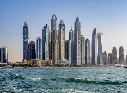 Dubai Marina, Dubai, United Arab Emirates, Middle East Copyright: KarolxKozlowski 1245-978