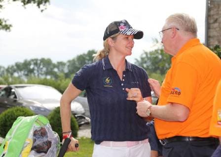 12. Thüringer Charity Open Mühlberg 01.06.2018 , Mühlberg, 12. Thüringer Charity Open im Bild: Sandra Kiriasis und Detlef Goss