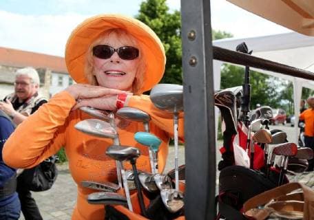 12. Thüringer Charity Open Mühlberg 01.06.2018 , Mühlberg, 12. Thüringer Charity Open im Bild: Elke Sommer
