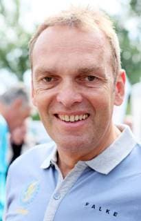 Olaf Ludwig während eines Golfturniers in Mühlberg