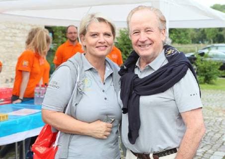 Max Schautzer während eines Golfturniers in Mühlberg