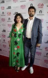 Actress Sofia Espinosa and Max Zunino arrive for the premiere of the HOLA Mexico film festival at the Regal Cinemas in Los Angeles, California, USA., 01 June 2018. HOLA Mexico film festival in Los Angeles !ACHTUNG: NUR REDAKTIONELLE NUTZUNG!  Copyright: xARMANDOxARORIZOx LAX10 20180602-636635149234004827