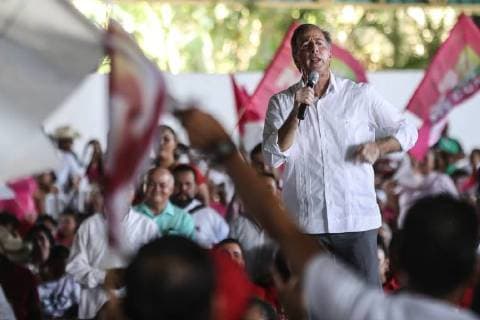 June 2, 2018 - EUM20180602POL04.JPG.COLIMA, Col. ElectionsElecciones-Meade.- Jose Antonio Meade, candidato a la Presidencia por la coalicion Todos por Mexico, durante un acto de campana en el casino de la Feria de Colima, este 2 de junio de 2018. Foto: Agencia EL UNIVERSALGerman EspinosaEELG Copyright: xElxUniversalx