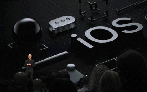 Apple WWDC Apple Inc. CEO Tim Cook speaks during a keynote presentation at the company s Worldwide Developers Conference in San Jose, California, on June 4, 2018. 
