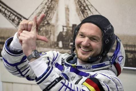 KYZYLORDA REGION, KAZAKHSTAN - JUNE 6, 2018: ISS Expedition 56 57 prime crew member, European Space Agency (ESA) astronaut Alexander Gerst smiles before a launch to the International Space Station. The launch of a Soyuz-FG rocket booster carrying the Soyuz MS-09 spacecraft to the ISS from the Baikonur Cosmodrome is scheduled for June 6, 2018, 14:12 Moscow time. Sergei Savostyanov TASS  TS082CB8
