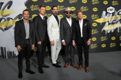 June 6, 2018 - Nashville, TN, U.S. - 06 June 2018 - Nashville, Tennessee - Howie Dorough, Nick Carter, Kevin Richardson, AJ McLean, Brian Litrell, The Backstreet Boys. 2018 CMT Music Awards held at Bridgestone Arena. Photo Credit: Laura Farr AdMedia Nashville U.S. - ZUMAa123 20180606_zaa_a123_081 Copyright: xLauraxFarrAdmediax