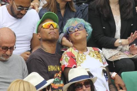 Internationaux de Tennis de Roland-Garros. Tribunes. Pharrell Williams. 227211 2018-06-06 Paris France  Copyright: xArnal-Flamentx xStarfacex STAR_227211_073