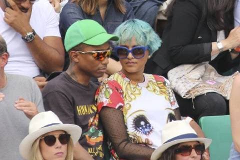 Internationaux de Tennis de Roland-Garros. Tribunes. Pharrell Williams. 227211 2018-06-06 Paris France  Copyright: xArnal-Flamentx xStarfacex STAR_227211_078