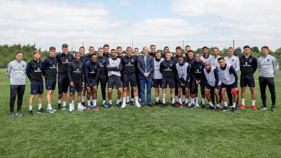 . 07 06 2018. Leeds, United Kingdom.The Duke of Cambridge meets the England Football squad at the West Riding County Football Association in Leeds , United Kingdom, as they prepare for the World Cup in Russia.  xPoolx xi-Imagesx IIM-17925-0002