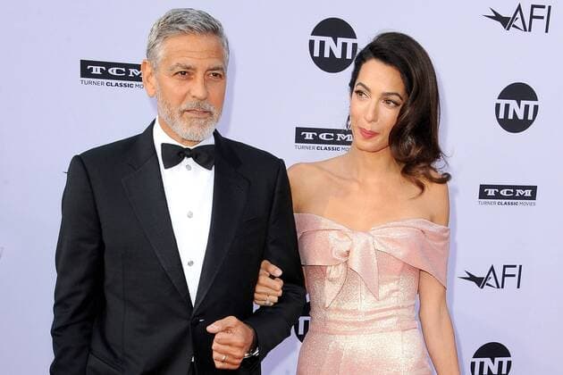 George Clooney und seine Ehefrau Amal Clooney bei der Ankunft zur American Film Institute Life Achievement Award Gala am 7.06.2018 in Hollywood, Los Angeles American Film Institute s 46th Life Achievement Award Gala Tribute To George Clooney in Hollywood, Los Angeles, 2018
