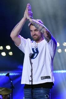 June 8, 2018 - Nashville, Tennessee, U.S. - 07 June 2018 - Nashville, Tennessee - Brett Young. 2018 CMA Music Festival Nightly Concert held at Nissan Stadium. Photo Credit: Dara-Michelle AdMedia Nashville U.S. - ZUMAa123 20180608_zaa_a123_394 Copyright: xDara-MichelleAdmediax