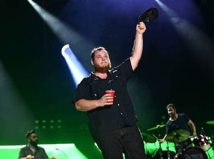 June 8, 2018 - Nashville, Tennessee, U.S. - 08 June 2018 - Nashville, Tennessee - Luke Combs. 2018 CMA Fest Nightly Concert held at Nissan Stadium. Photo Credit: AdMedia Nashville U.S. - ZUMAa123 20180608_zaa_a123_455 Copyright: xLauraxFarrx