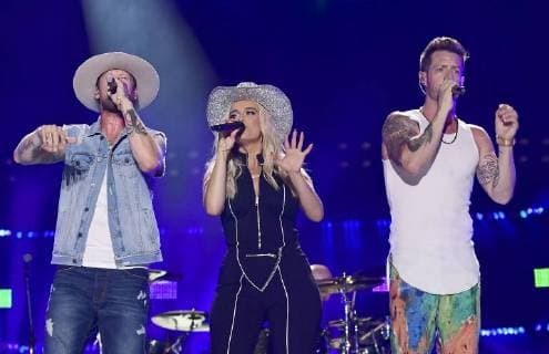 June 10, 2018 - Nashville, Tennessee, U.S. - 10 June 2018 - Nashville, Tennessee - BeBe Rexha, Tyler Hubbard, Brian Kelley, Florida Georgia Line. 2018 CMA Music Fest Nightly Concert held at Nissan Stadium. Photo Credit: AdMedia Nashville U.S. - ZUMAa123 20180610_zaa_a123_226 Copyright: xLauraxFarrx