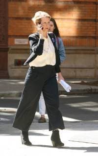 June 12, 2018 - New York, New York, United States - Sex and the City actress Cynthia Nixon, who is running for Governor of New York, walks in Greenwich Village before taking a subway on June 12 2018 in New York City New York United States  - ZUMAny1_ 20180612_zaf_ny1_074 Copyright: xJohnxSheenex