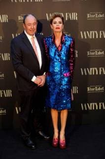Spanish fashion designer Agatha Ruiz de la Prada (R) and Luis Miguel Rodríguez pose upon arrival to the 3rd Vanity Fair international journalism award ceremony in Madrid, Spain, 12 June 2018. Vanity Fair international journalism award !ACHTUNG: NUR REDAKTIONELLE NUTZUNG!  Copyright: xJuanJoxMartinx GRAF9008 20180612-636644443245194400