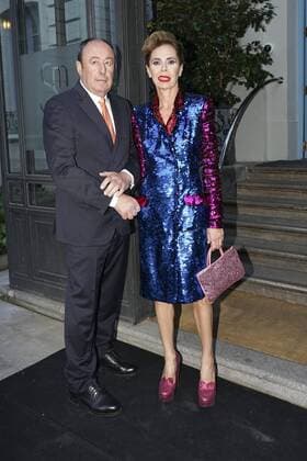 June 12, 2018 - Madrid, Spain - Agatha Ruiz de la Prada and Luis Miguel Rodriguez attends the Vanity Fair journalist award 2018 at Santo Mauro Hotel on June 12, 2018 in Madrid, Spain. Madrid Spain  - ZUMAn230 20180612_zaa_n230_818 Copyright: xOscarxGonzalezx