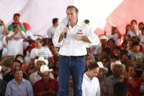 June 14, 2018 - EUM20180614POL07.JPG.ETCHOJOA, Son.- Election Elecciones-Meade.- 14 de junio 2018.- El candidato presidencial de la coalicion Todos Por Mexico, Jose Antonio Meade, durante un acto de campana con simpatizantes de este municipio de Sonora. Foto: Agencia EL UNIVERSAL Yadin Xolalpa RCC.  - ZUMAu78_ 20180614_zaf_u78_561 Copyright: xYadinxXolalpaxElxUniversalx