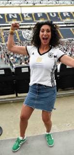 7.06.2018 Frankfurt am Main, Commerzbankarena Public viewing WM 2018 Deutschland gegen Mexiko Moderatorin Evren Gezer (FFH)