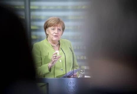 Bundeskanzlerin Angela Merkel, CDU, im Rahmen einer Preisverleihung an die Sieger des Wettbewerbes startsozial 2017 2018 im Bundeskanzleramt in Berlin. 20.06.2018. Berlin Deutschland Copyright: xFelixxZahnx