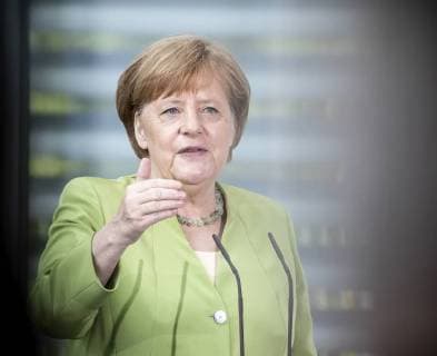 Bundeskanzlerin Angela Merkel, CDU, im Rahmen einer Preisverleihung an die Sieger des Wettbewerbes startsozial 2017 2018 im Bundeskanzleramt in Berlin. 20.06.2018. Berlin Deutschland Copyright: xFelixxZahnx
