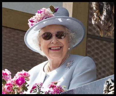. 20 06 2018. Ascot , United Kingdom. The Queen in the Royal box on day two of Royal Ascot, United Kingdom.  xStephenxLockx xi-Imagesx IIM-18017-0085