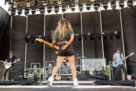 June 20, 2018 - Oshkosh, Wisconsin, U.S - Musician LINDSAY ELL during Country USA Music Festival at Ford Festival Park in Oshkosh, Wisconsin Oshkosh U.S. - ZUMAs135 20180620_zap_s135_547 Copyright: xDanielxDeSloverx