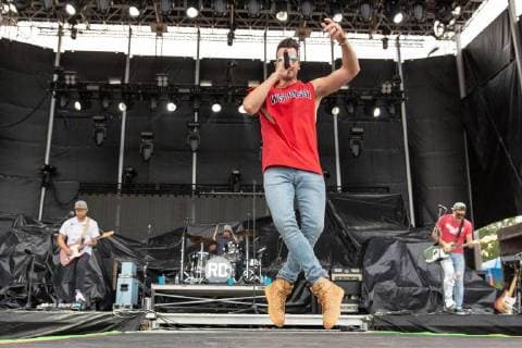 June 21, 2018 - Oshkosh, Wisconsin, U.S - RUSSELL DICKERSON during Country USA Music Festival at Ford Festival Park in Oshkosh, Wisconsin Oshkosh U.S. - ZUMAs135 20180621_zap_s135_548 Copyright: xDanielxDeSloverx