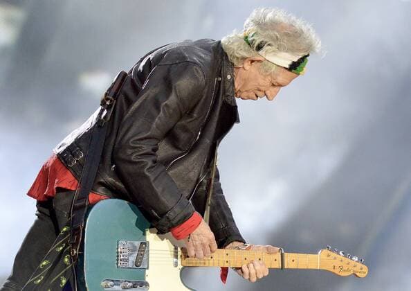 Entertainment Bilder des Tages 22.06.2018, xlakx, Musik, Rolling Stones Berlin 2018, emspor, v.l. Die Rolling Stones mit ihrem Gitarrist Keith Richards geben am 22.06.2018 ein Konzert im Olympiastadion Berlin. Musik, Rolling Stones Berlin 2018
