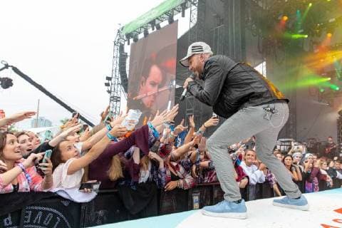 June 22, 2018 - Chicago, Illinois, U.S - CHRIS LUCAS of LoCash during Country LakeShake Music Festival at Huntington Bank Pavilion at Northerly Island in Chicago, Illinois Chicago U.S. - ZUMAs135 20180622_zap_s135_542 Copyright: xDanielxDeSloverx