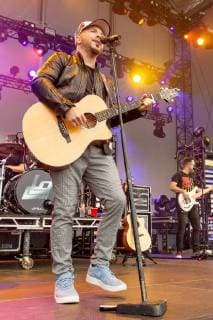 June 22, 2018 - Chicago, Illinois, U.S - CHRIS LUCAS of LoCash during Country LakeShake Music Festival at Huntington Bank Pavilion at Northerly Island in Chicago, Illinois Chicago U.S. - ZUMAs135 20180622_zap_s135_549 Copyright: xDanielxDeSloverx