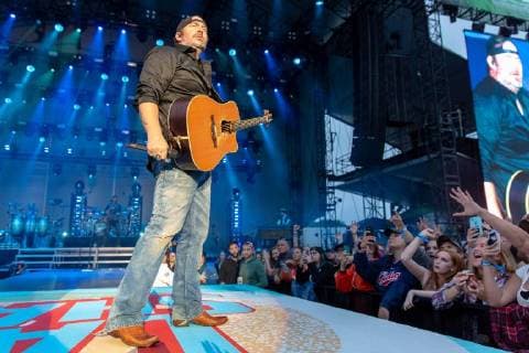 June 22, 2018 - Chicago, Illinois, U.S - LEE BRICE during Country LakeShake Music Festival at Huntington Bank Pavilion at Northerly Island in Chicago, Illinois Chicago U.S. - ZUMAs135 20180622_zap_s135_554 Copyright: xDanielxDeSloverx